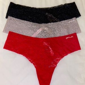 PINK Victoria’s Secret No-Show Lace Panties